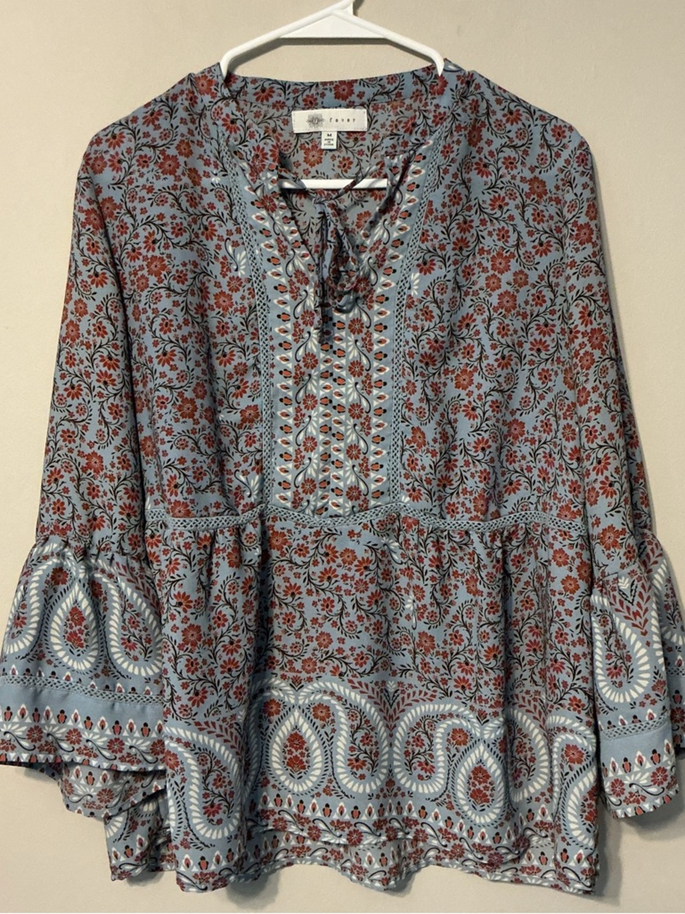 Fever Floral Peasant Top